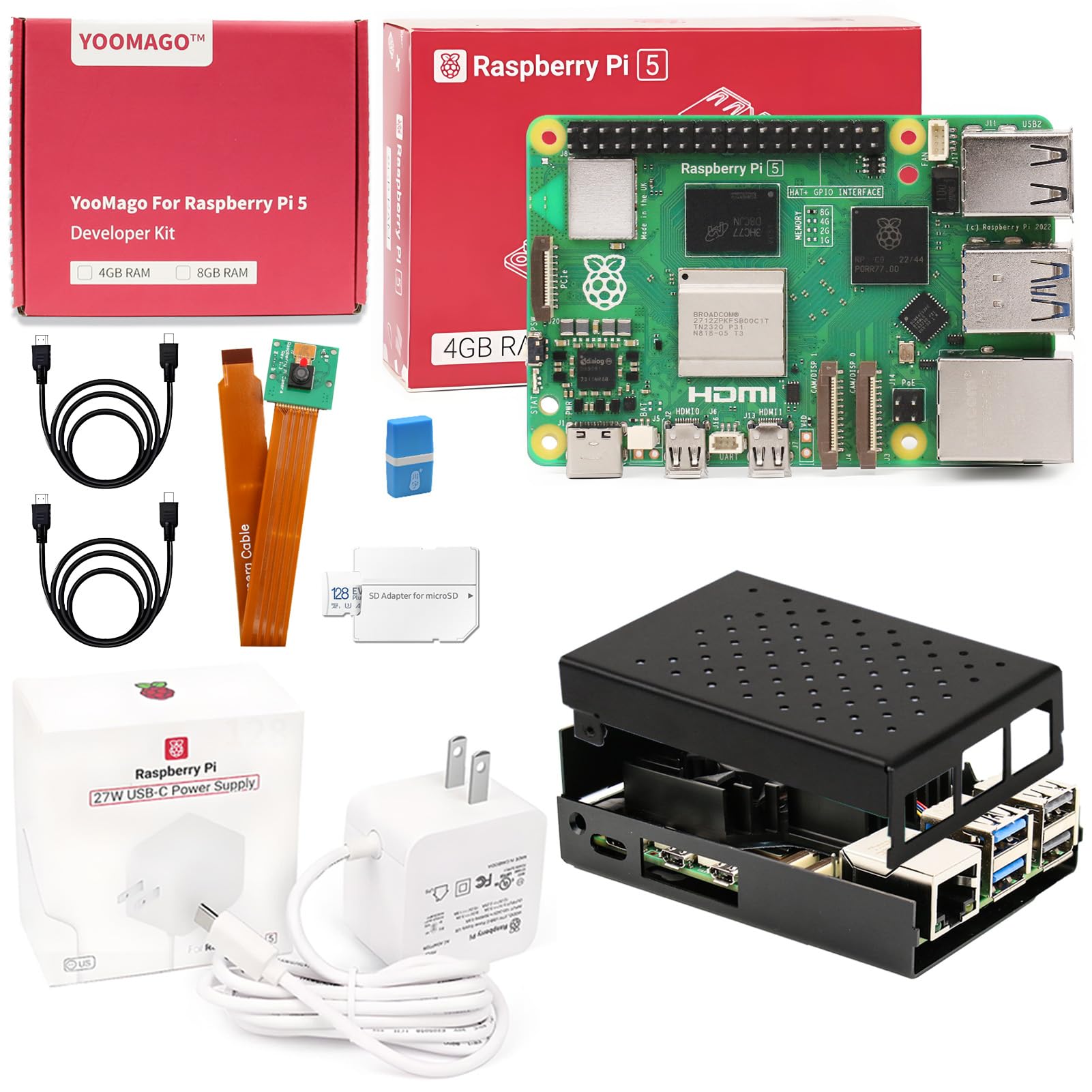 Raspberry Pi 4 8Gb Ram Kit - Novo Kit Completo de Placa de