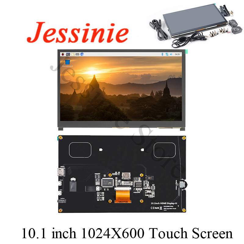 Raspberry Pi 10.1 Inch Capacitive Touch Screen Ips - Módulo de exibição lcd compatível com