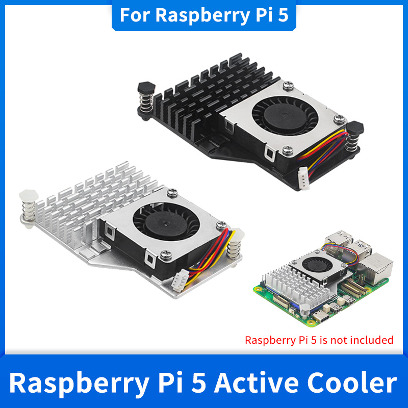 Raspberry Pi Water Cooling Kit - Raspberry Pi 5 Ventilador Cooler Ativo,