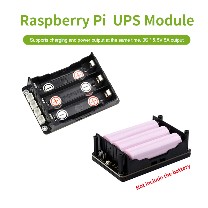 Raspberry Pi Uninterrupted Power Supply Ups 18650 - Módulo UPS para Raspberry Pi 5,