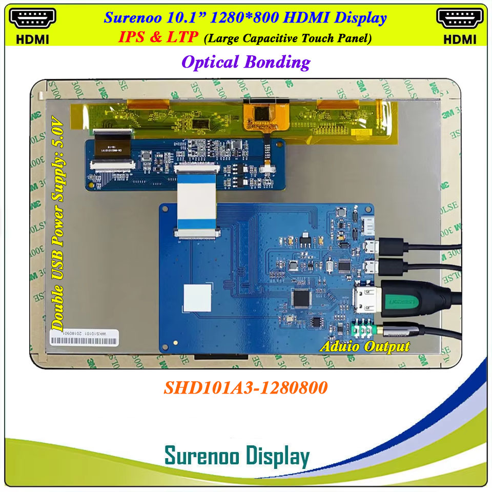 Módulo de Display LCD de 10.1  - Raspberry Pi 10.1 Inch Capacitive Touch Screen Ips avaliação e preço