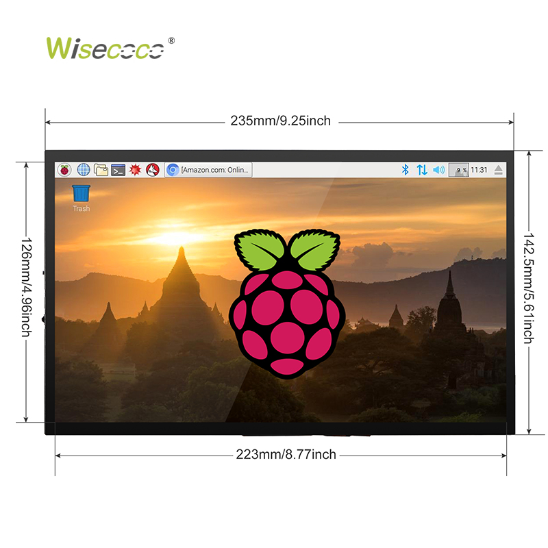 Wisecoco Painel de Tela Sensív - Raspberry Pi 10.1 Inch Capacitive Touch Screen Ips avaliação e preço